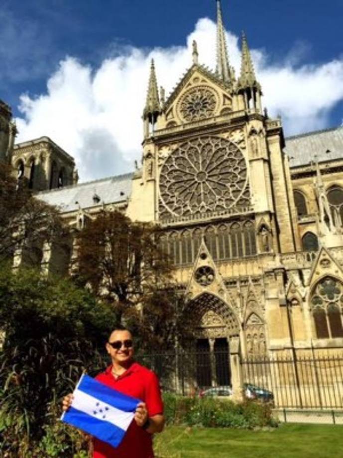 En la catedral de Notre-Dame en París, Francia.