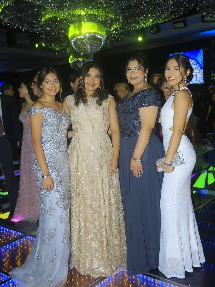 Iris Aguilar, Mayleen Arévalo, Michelle López y Yuchinn Fei