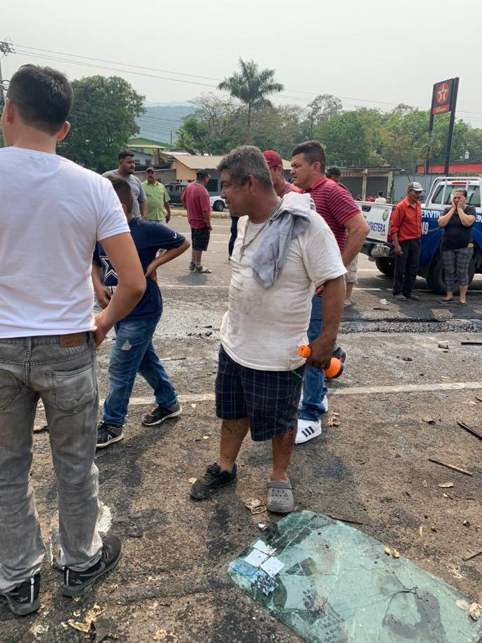 Viajaba de Nicaragua hacia San Pedro Sula con una carga de guineos verdes.