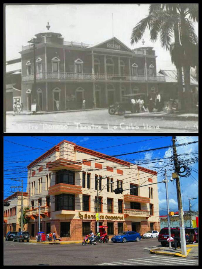 El antiguo cine Dorado construido inicialmente de madera luego fue edificado de concreto el cual estuvo en pie hasta inicios de los años 90, luego derribado para construir banco de Occidente. 