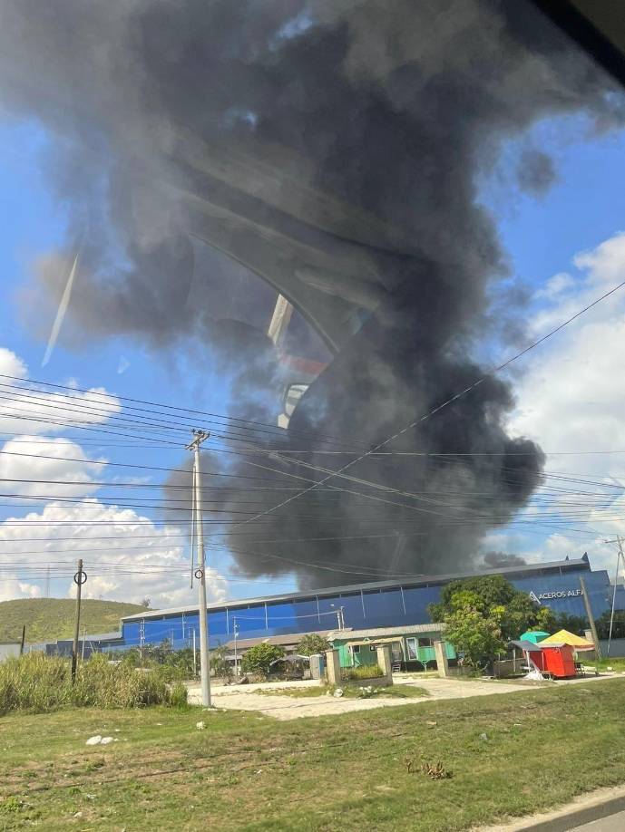 El viendo dificultó la labor de los bomberos.
