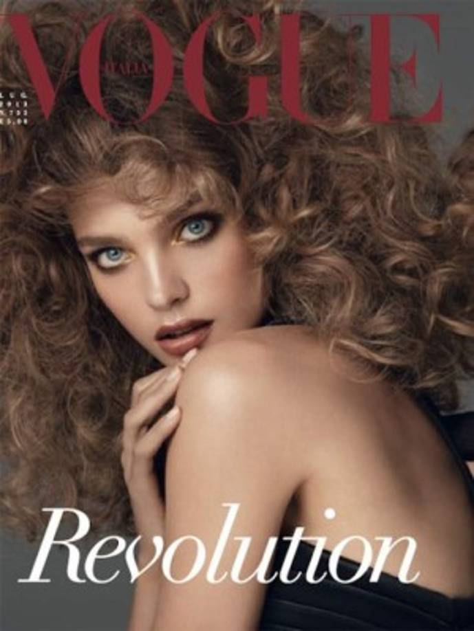 Natalia Vodianova en la portada de Vogue Italia en julio 2013. Foto: Steven Meisel.