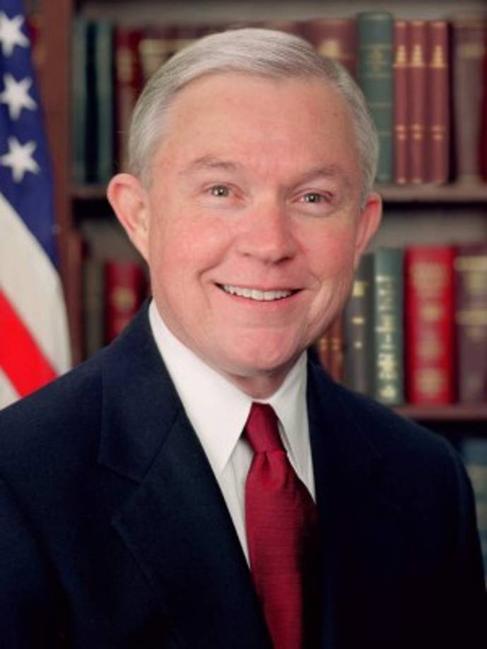 (FILES) In this file photo taken on October 26, 2018 US Attorney General Jeff Sessions speaks during a press conference at the Department of Justice in Washington, DC.. - Sessions, said he was resigning on November 7, 2018, at the request of US President Donald Trump in a move that raises questions over the future of the probe into Trump's alleged collusion with Russia. 'At your request I am submitting my resignation,' Sessions wrote in his letter to Trump. (Photo by ANDREW CABALLERO-REYNOLDS / AFP)