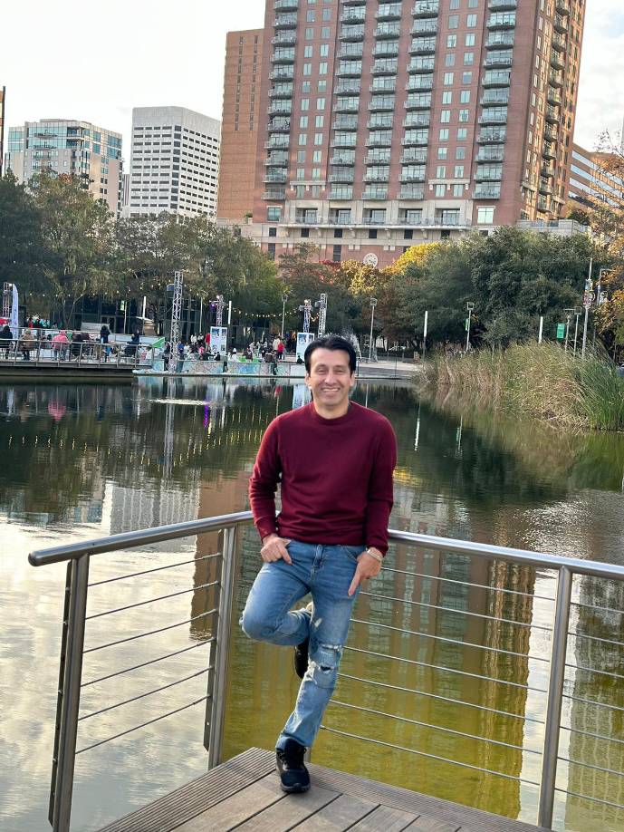 Esta fue una de las últimas fotos de Francis en Houston, Texas.