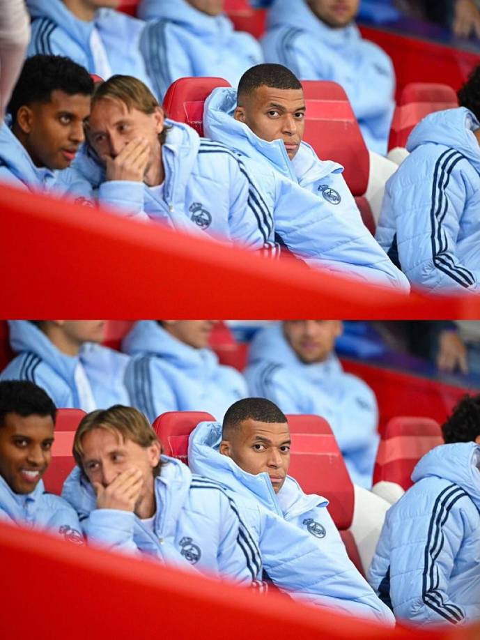 Rodrygo fue otro de los futbolistas del Real Madrid que estuvieron en el banquillo. El brasileño no jugó por molestias.