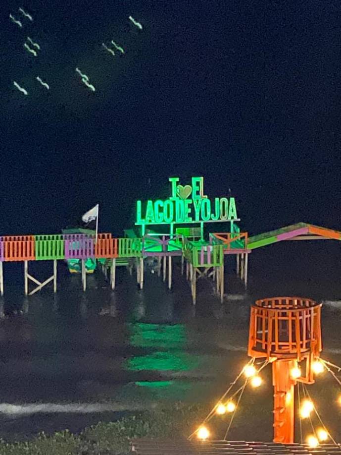 Marcia Hernandez subió esta foto en una noche en el Lago de Yojoa.