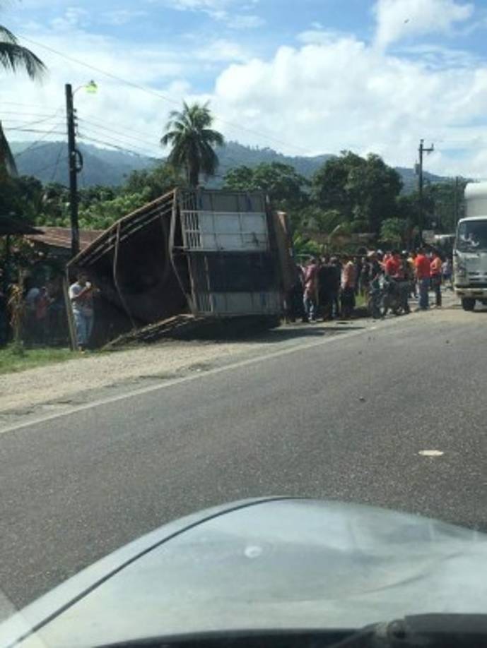 Esta es una de las primeras imágenes que surgió después del accidente.