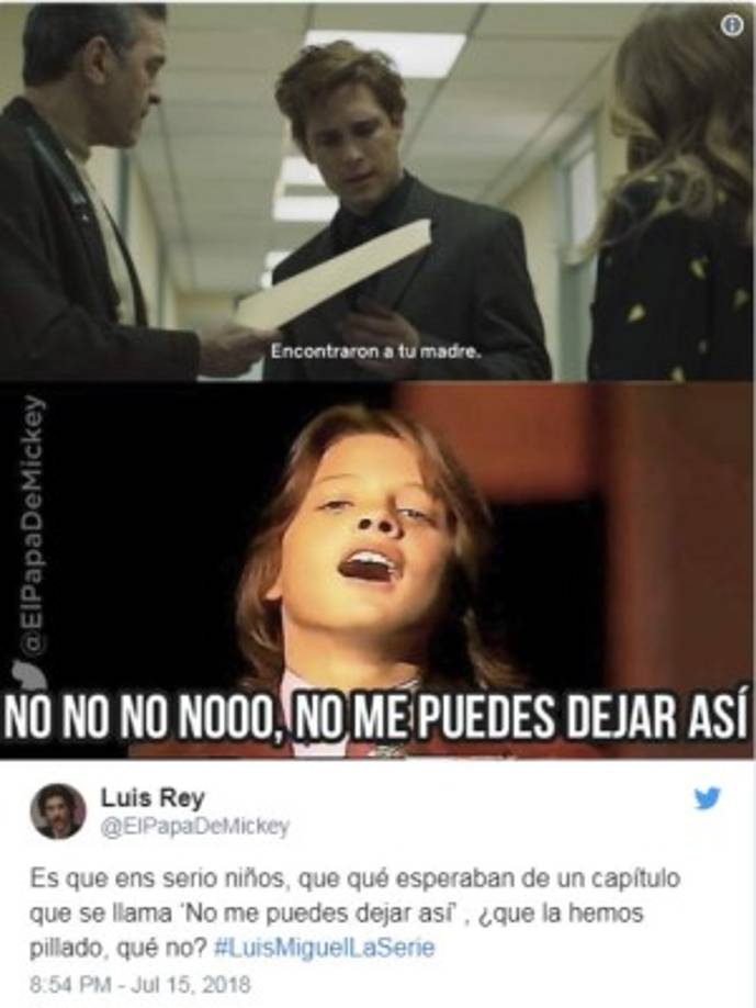 Luis Rey muere sin revelarle a Luis Miguel el paradero de su madre.