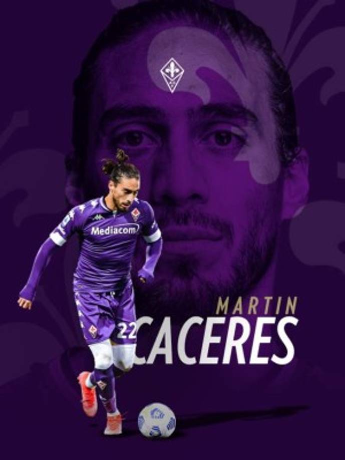El defensa uruguayo Martín Cáceres también ha sido dado de baja por la Fiorentina luego de que se le terminara el contrato al igual que Ribéry. El charrúa quedó libre. Disputó 61 partidos y anotó 4 goles con la Fiore.