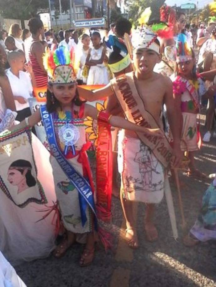 Richard y Tracy de la escuela Ramón montoya - La Ceiba.