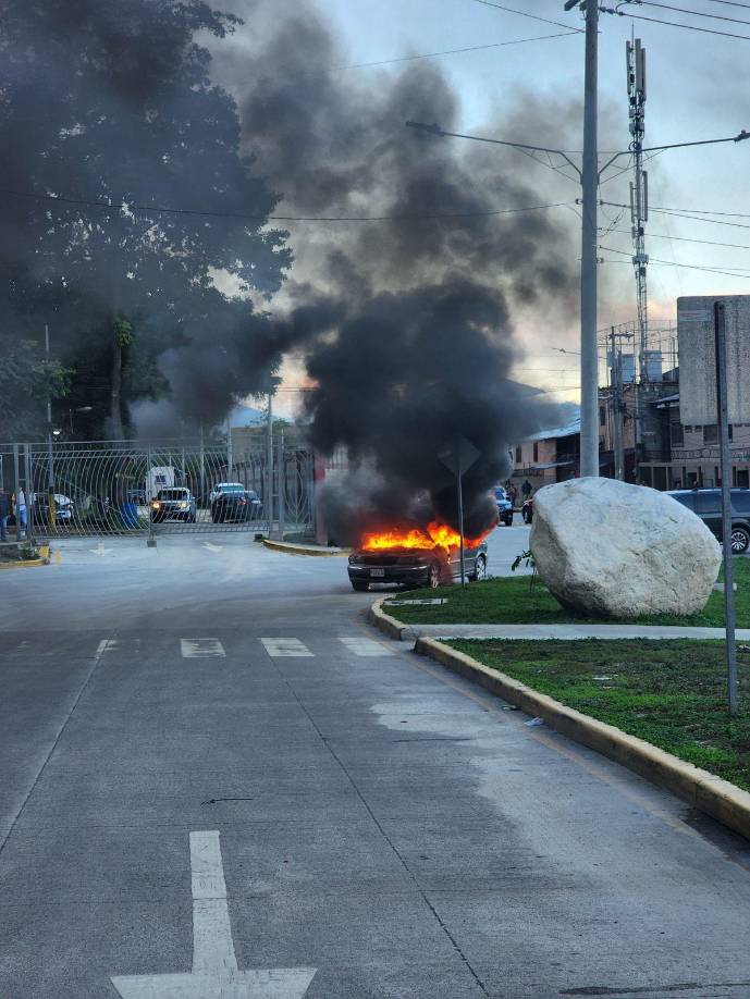 Testigos aseguran que la persona que se manejaba el carro salió ileso, sin embargo, cuando el Cuerpo de Bomberos llegó, ya no estaba en el lugar.