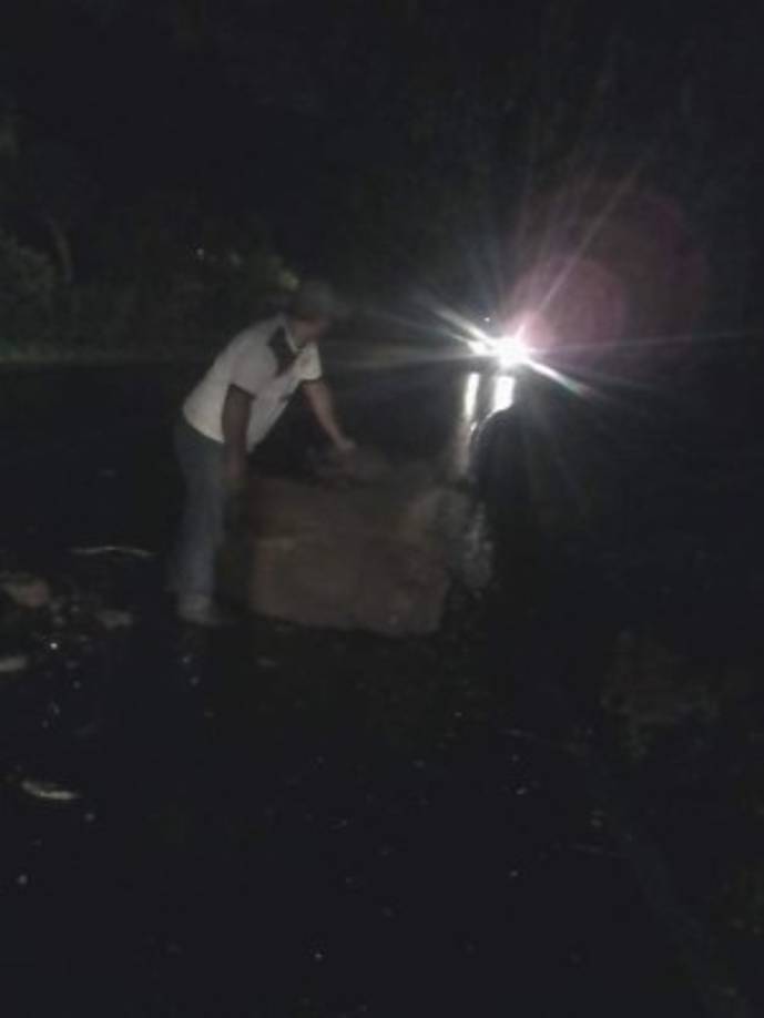 El sismo también provocó deslaves y desprendimientos de rocas que bloquearon algunas carreteras.