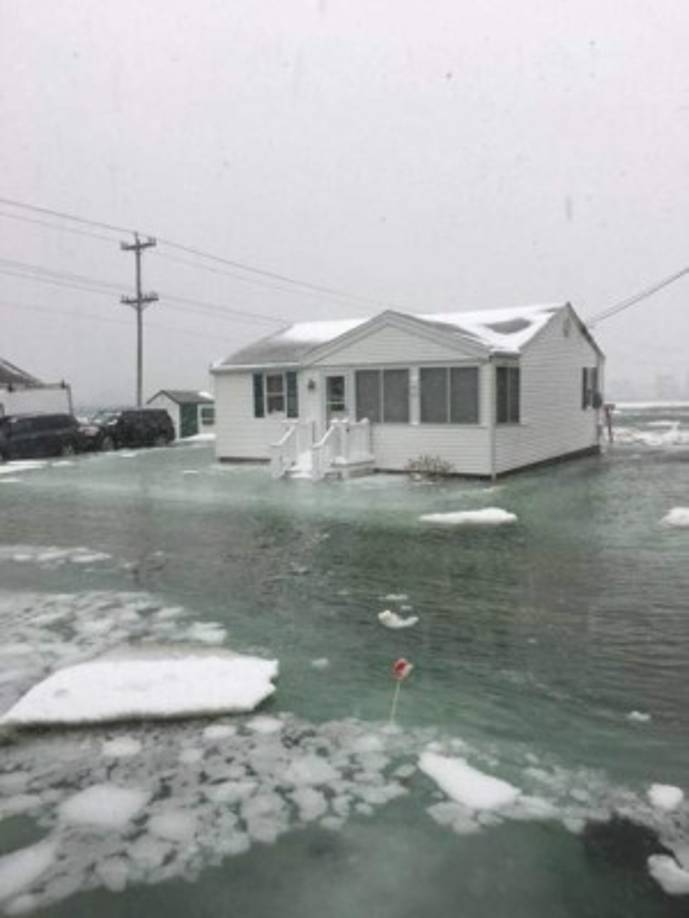 Scituate, un pueblo ubicado en el condado de Plymouth, fue uno de los más afectados por las inundaciones.