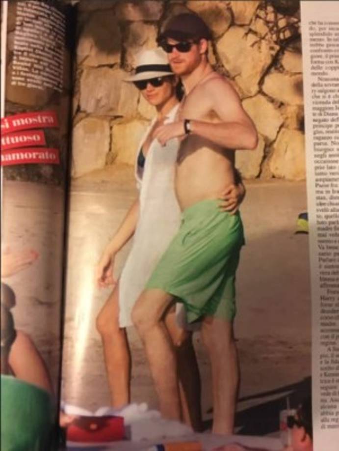 Esto fue antes de que el príncipe Harry y Meghan anunciaran su compromiso ante el público en Noviembre de 2017.<br/>