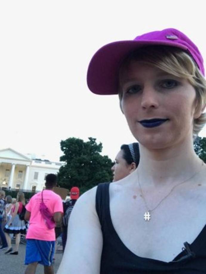 Imagen tomada del Twitter Chelsea E. Manning@xychelsea