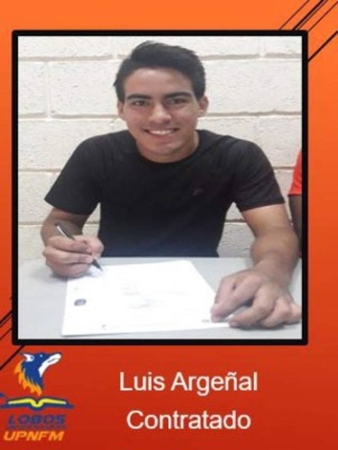Luiz Fernando Argeñal Padilla: Es otro de los refuerzos de la UPNFM, llega del Comayagua FC.