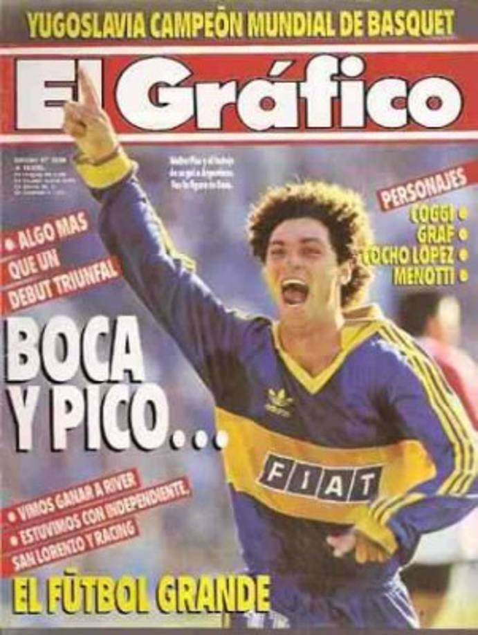 Walter Pico. Jugador de Boca Juniors en los noventa. Fue protagonista de la pelea con Colo Colo en 1991 por Copa Libertadores y su apellido siempre evoca risas.