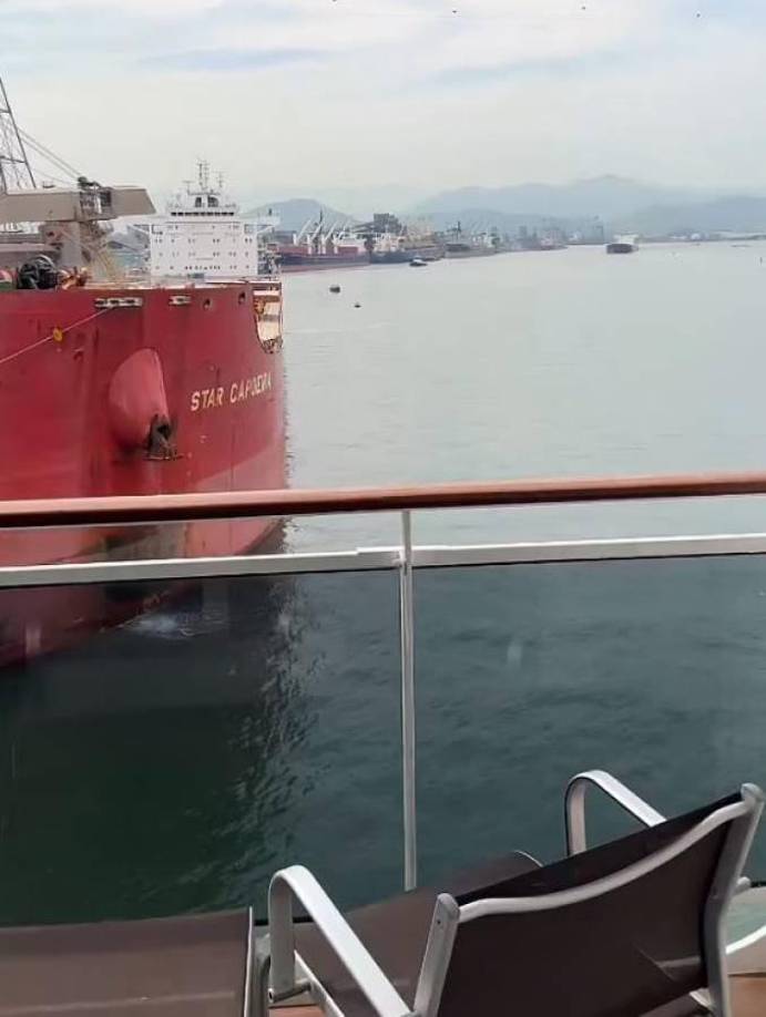 Después de ser atendida por los médicos a bordo, Bárbara desembarcó del crucero al día siguiente y habló con la policía.