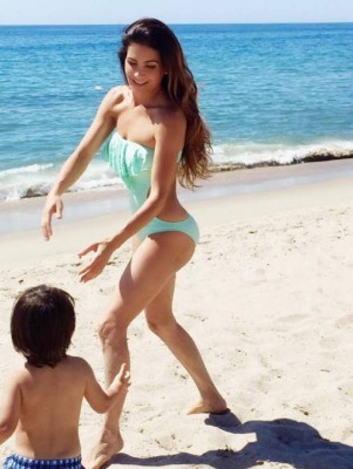 Si antes tenía un cuerpo atractivo, ahora más. Ella cuida mucho su alimentación y hace ejercicios.