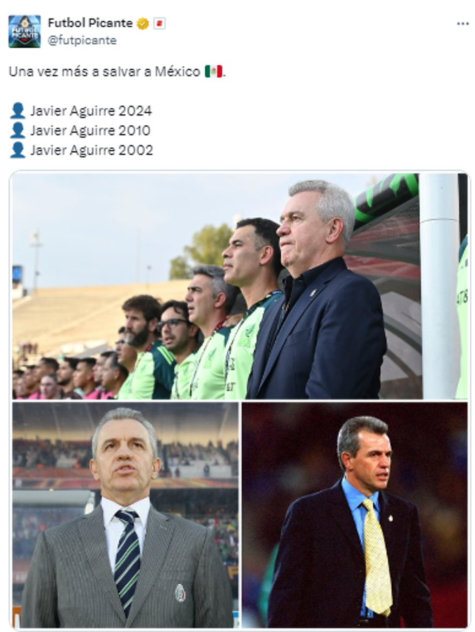  Fútbol Picante tras el debut de Javier Aguirre: “Una vez más a salvar a México”.