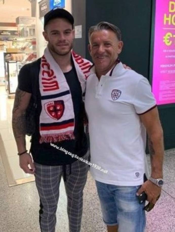 Nahitan Nandez ya está en Cagliari para firmar por el conjunto italiano, llega procedente de Boca Juniors.