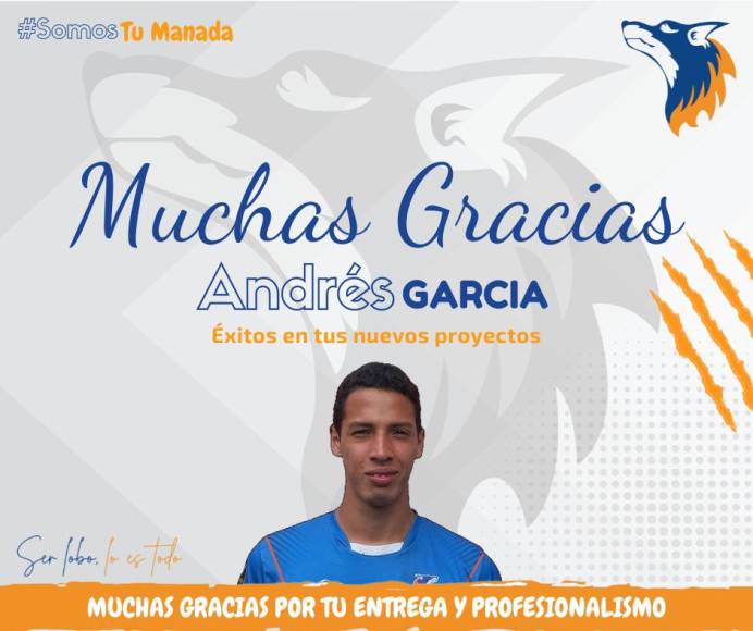 Los Lobos de la UPN anunciaron la salida del futbolista Andrés García.