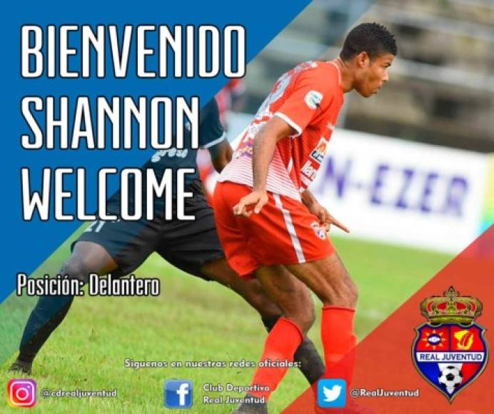 Shannon Welcome: El delantero isleño fue anunciado como fichaje del Real Juventud de la Liga de Ascenso.
