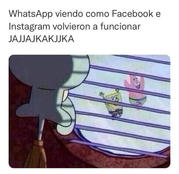 Divertidísimos memes tras el regreso de Facebook, Instagram y WhatsApp