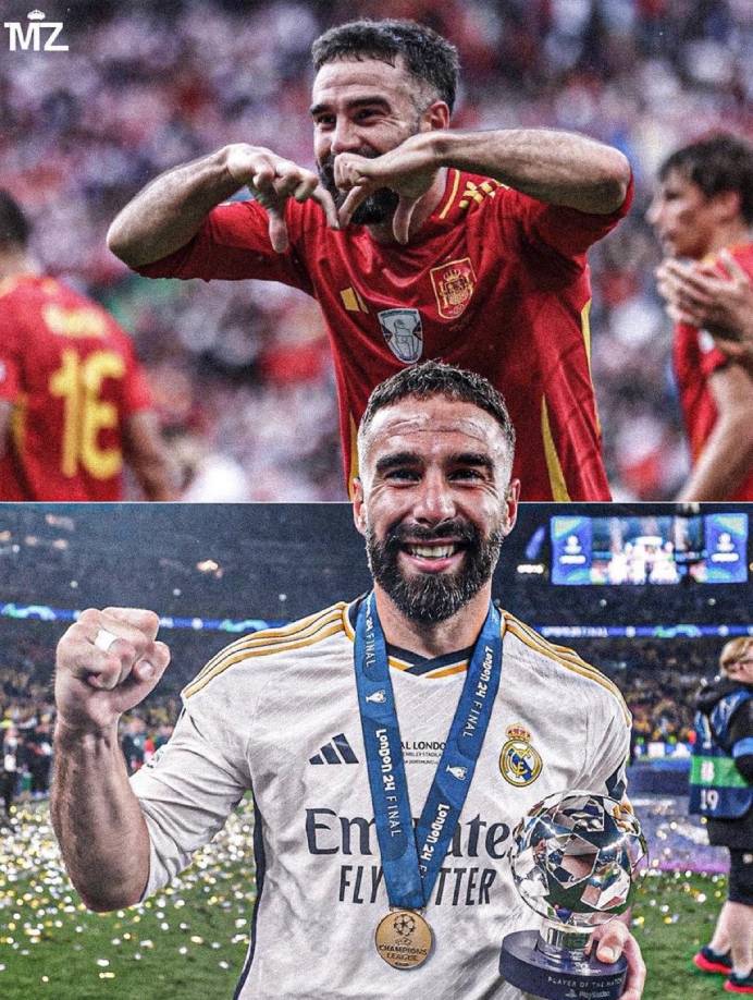 4. El defensor del Real Madrid, Dani Carvajal, se quedó en la cuarta posicion.