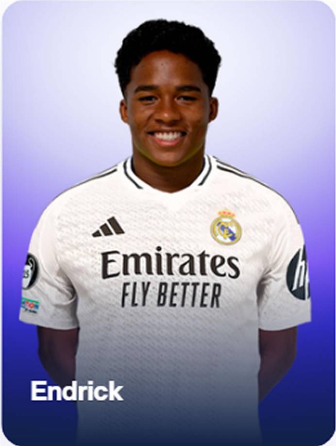 Endrick - El nuevo fichaje del Real Madrid todavía no tiene dorsal. El brasileño, cuya presentación parece que será a finales de julio, tiene pocas opciones de elegir número. El 12 (número mítico que usó Marcelo), el 16 y el 24 son las únicas alternativas para el delantero.