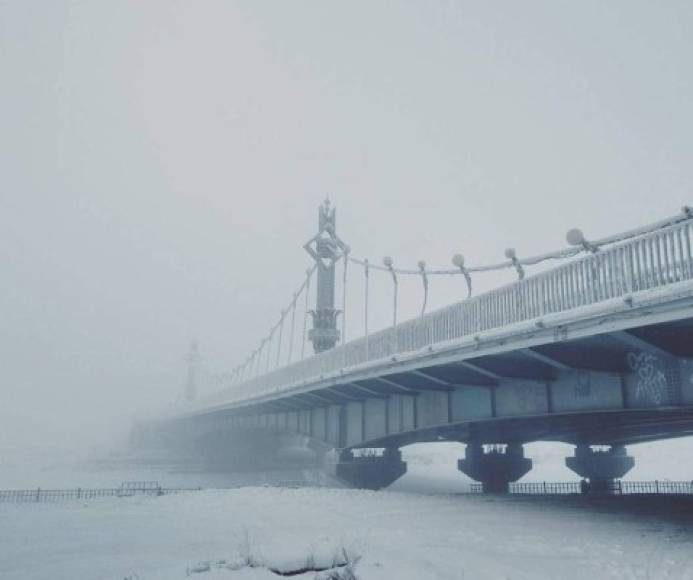 Las imágenes del crudo invierno en esta región se han viralizado en redes sociales.<br/>