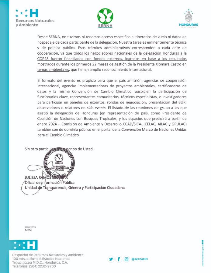 L56.7 millones costó viaje de comitiva de funcionarios a Dubái