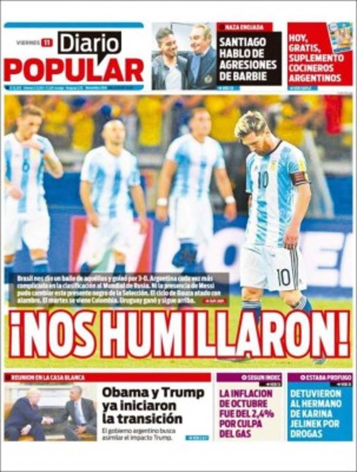 Los argentinos han reaccionados enojados y preocupados por el nivel de su Selección.