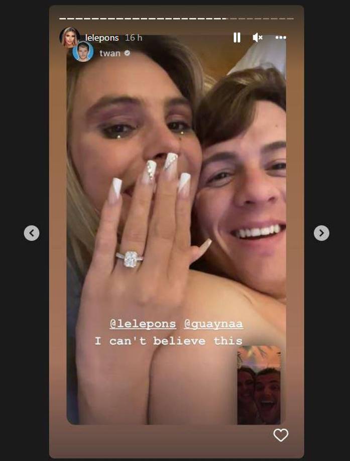 Desde entonces han publicado en sus redes fotos y videos ocurrentes y chistosos, incluida una serie de fotografías en las que ella inicialmente luce sorprendida al creer que él se ha arrodillado para pedirle la mano cuando en realidad solo se está amarrando los zapatos.