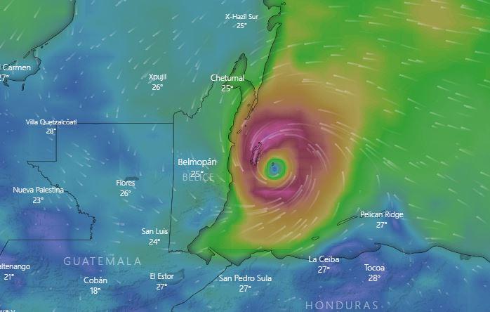 EN VIVO: El ojo del huracán Lisa impactará esta tarde en Belice