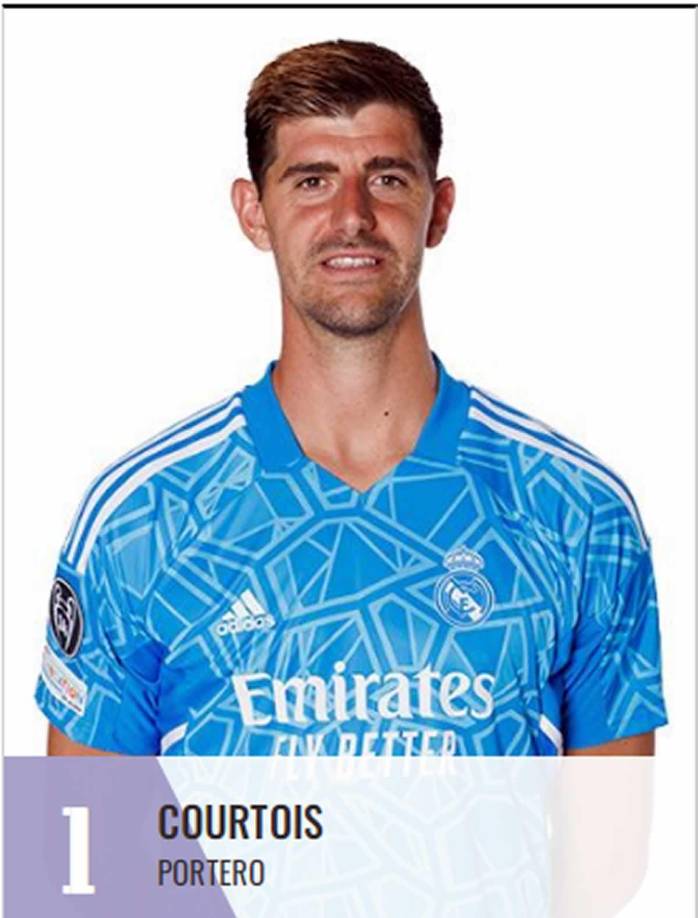 Thibaut Courtois - El portero belga es la garantía que tiene el Real Madrid con el número 1 en la espalda.