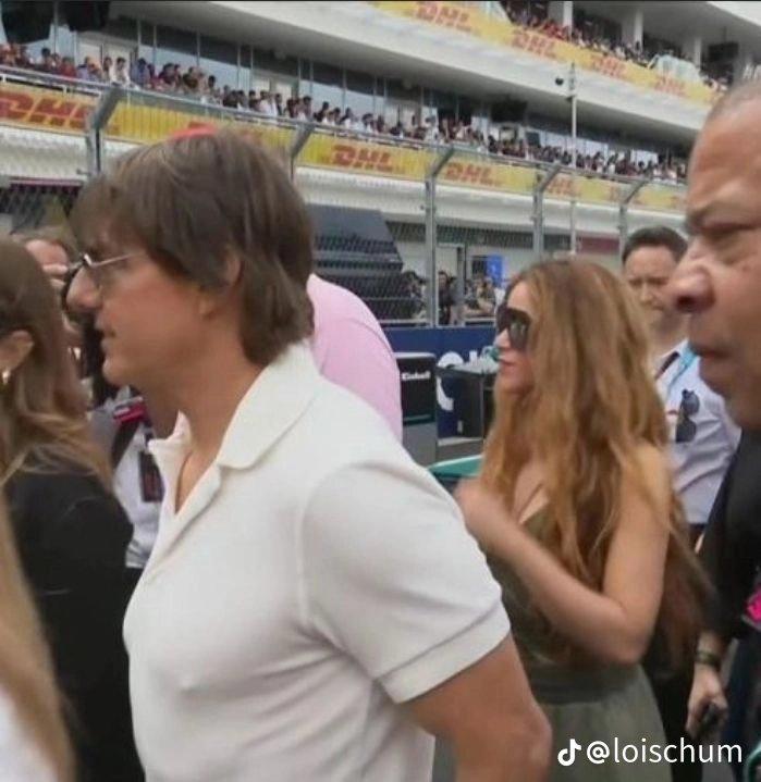 Los famosos llegando juntos al Gran Premio de Miami de la Fórmula 1.