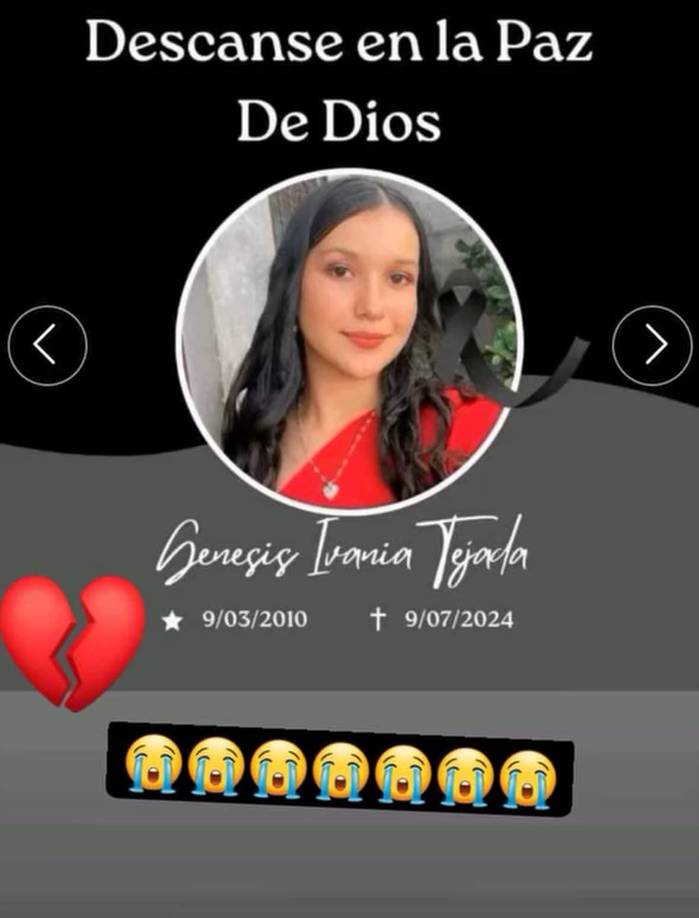 El cuerpo de Génesis será llevado por una hora en el centro educativo.