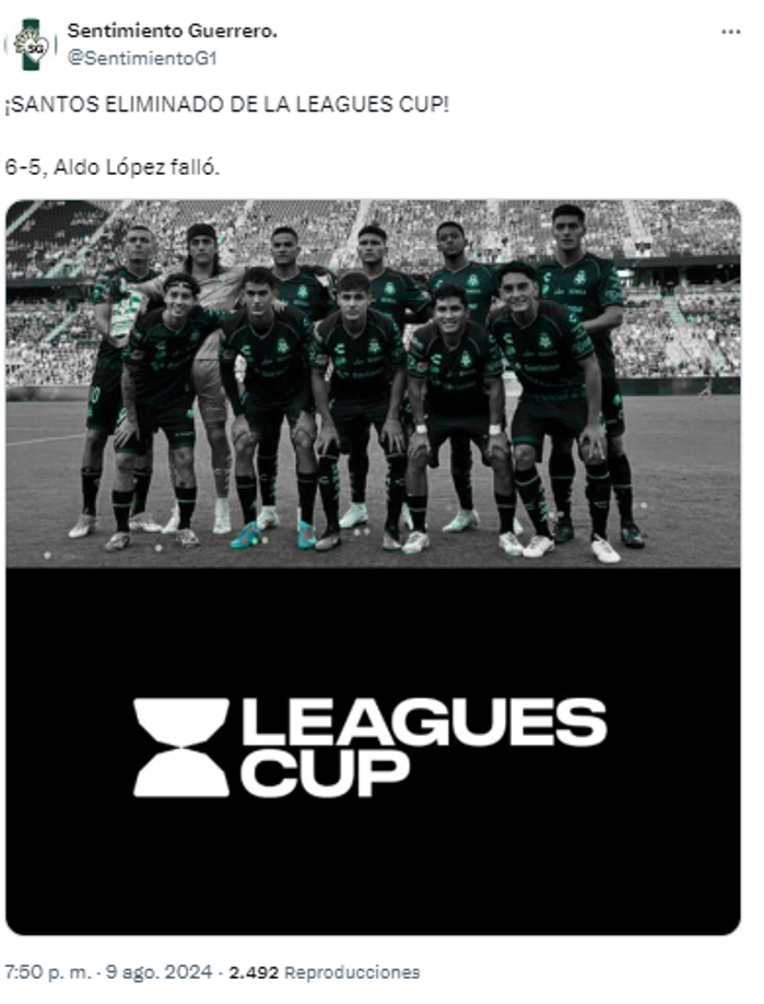 Esto dicen tras la eliminación del Santos de la Leagues Cup.