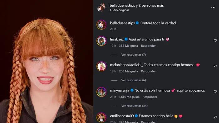 Bella Dueñas alerta en redes y dice temer por su vida