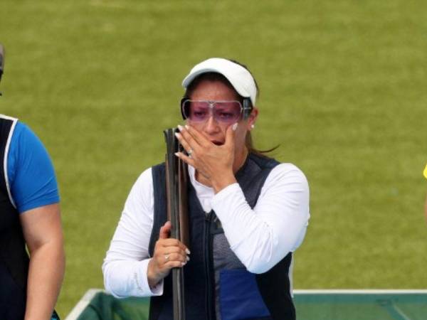 Adriana Ruano Oliva (26/06/95) hizo llorar a sus compañeros y amigos de la delegación de Guatemala presentes en el campo de tiro de Chateuraux.