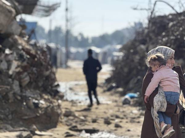 Una calle de la ciudad de Gaza el jueves.