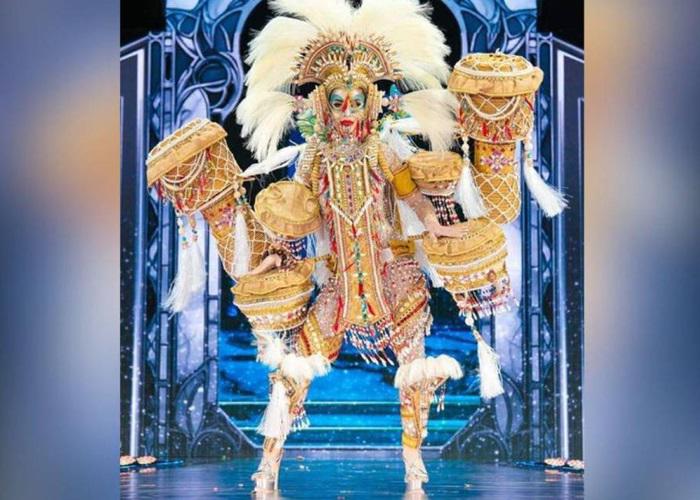 Miss Grand Honduras destaca en el Top 20 con traje nacional