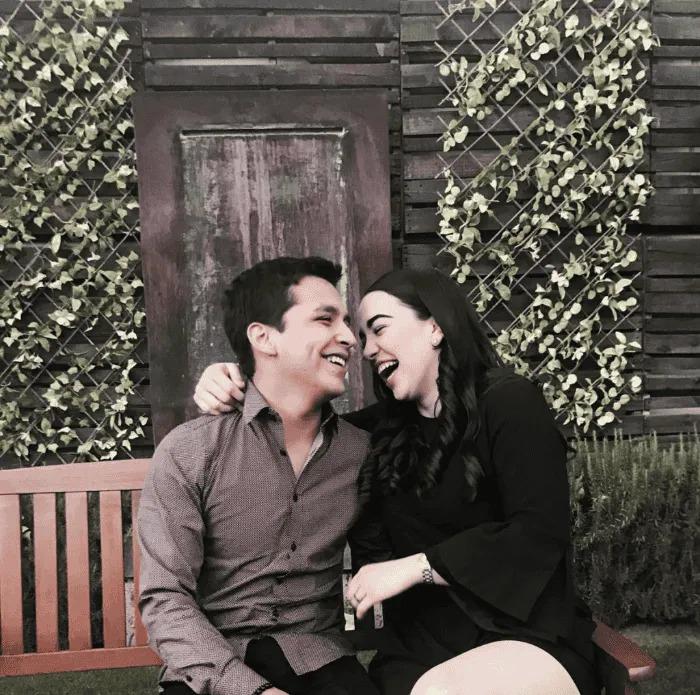 Fotografía de Christian y Estibaliz durante su noviazgo en 2019.