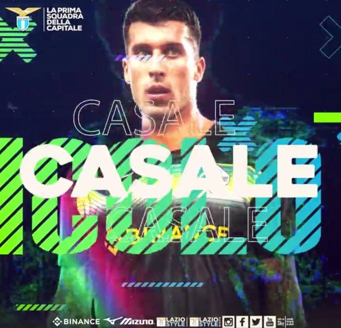 El defensor Nicolo Casale es nuevo jugador de la Lazio. Llega desde el Verona por 10M€ (bonus incluidos) y firma hasta 2027.