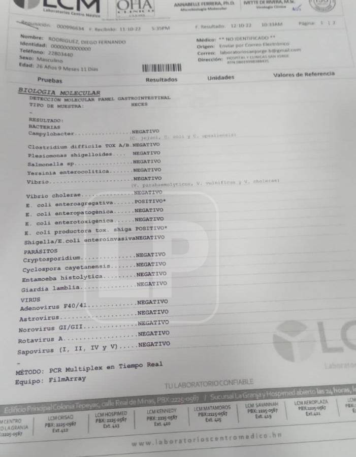 El resultado del examen médico realizado a los jugadores del Motagua.