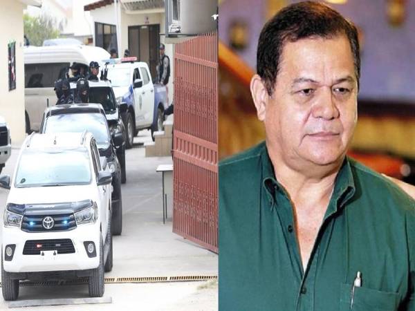 El general en condición de retiro Romeo Orlando Vásquez Velásquez cuando era llevado por la Policía a los juzgados capitalinos en el barrio La Granja. También capturaron a los generales Venancio Cervantes Suazo y Carlos Roberto Puerto.