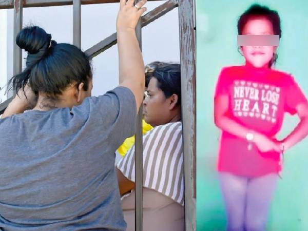 <b>La madre y tía de Emely Yosary Pérez Martínez no pudieron llevarse de la morgue sampedrana el cuerpo de la niña.</b>