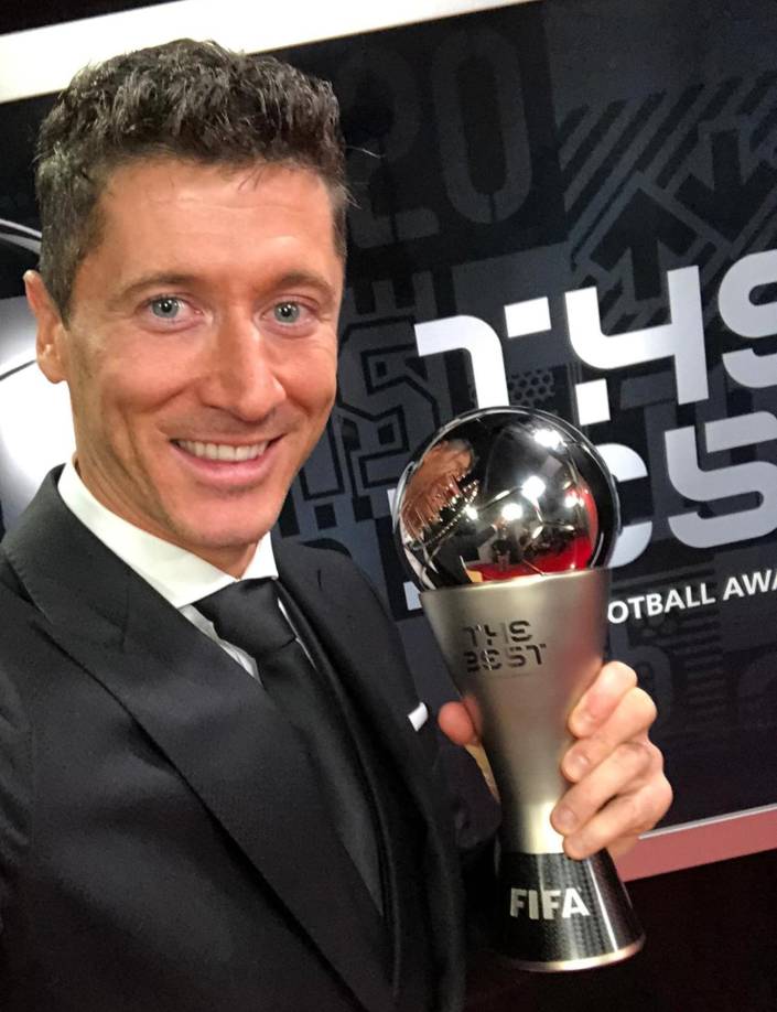 Robert Lewandowski: El ganador del The Best participó por ser capitán de Polonia y sus votos fueron para Jorginho, Messi y Cristiano Ronaldo.