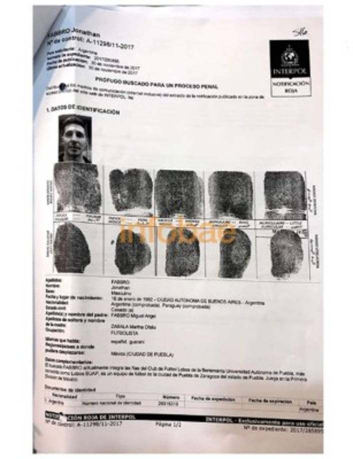 El 4 de diciembre, un juez argentino pidió la captura internacional de Fabbro, de origen argentino pero nacionalizado paraguayo, para que declarara por un presunto abuso sexual a una niña que en 2015 tenía 9 años.